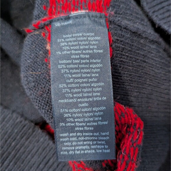 Tommy Hilfiger Sweater Womens Small Fair Isle Wool Blend Sequin Nordic Ski Lodge - Picture 6 of 8